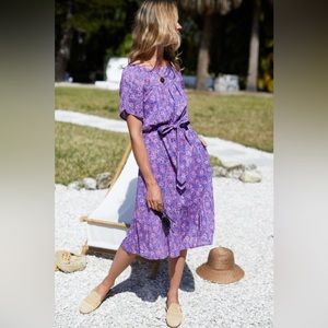 NWT Emerson Fry Colette Dress in Violet Wildflower